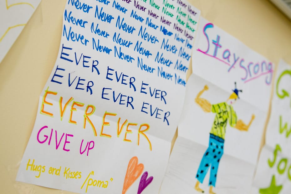 Cancer survivor sharing their survival story